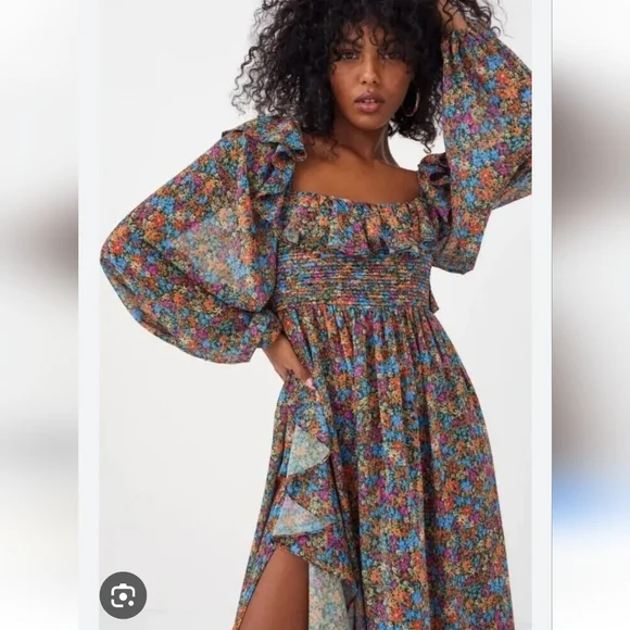 For Love & Lemons | Brittany Midi Dress - Picture 1 of 6